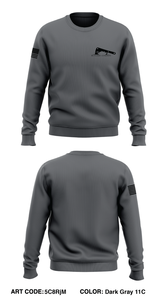 Butcher Co, 1-77 AR Core Men's Crewneck Performance Sweatshirt - 5C8RjM