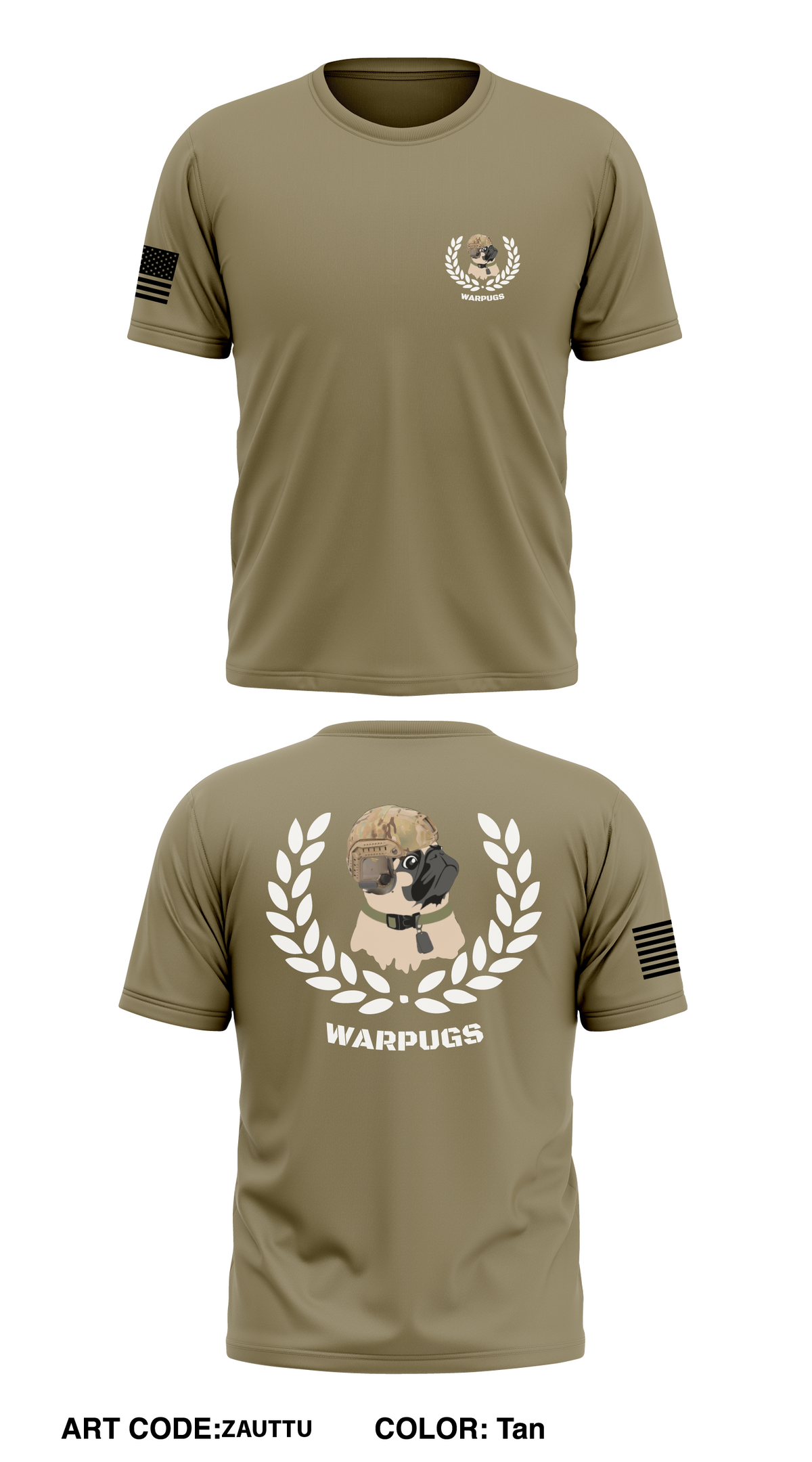2nd PLT War Pugs  Store 1 Core Men's SS Performance Tee - ZAUTtu