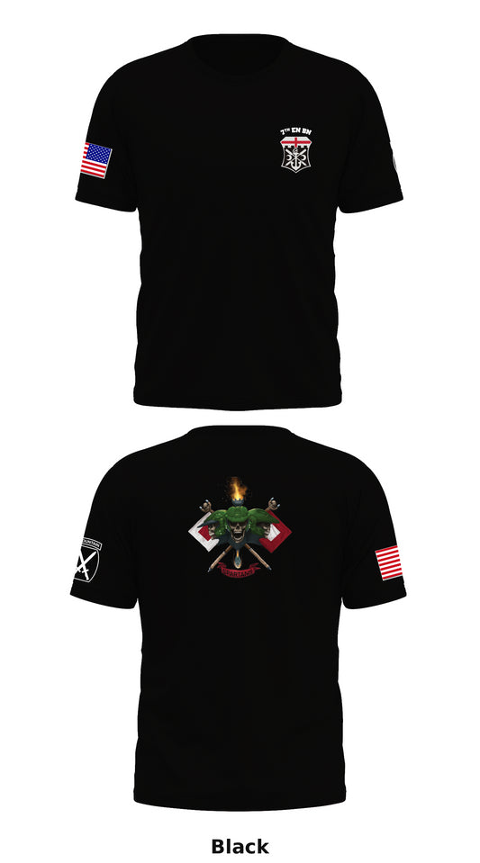 Charlie Company, 7th BEB, 1 BCT, 10th MTN DIV Store 1 Core Men's SS Performance Tee - 98689690532