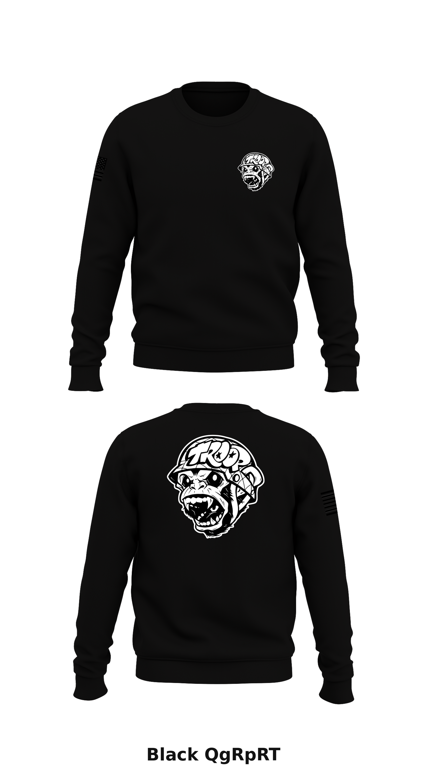 Troop Store 1 Core Men's Crewneck Performance Sweatshirt - QgRpRT