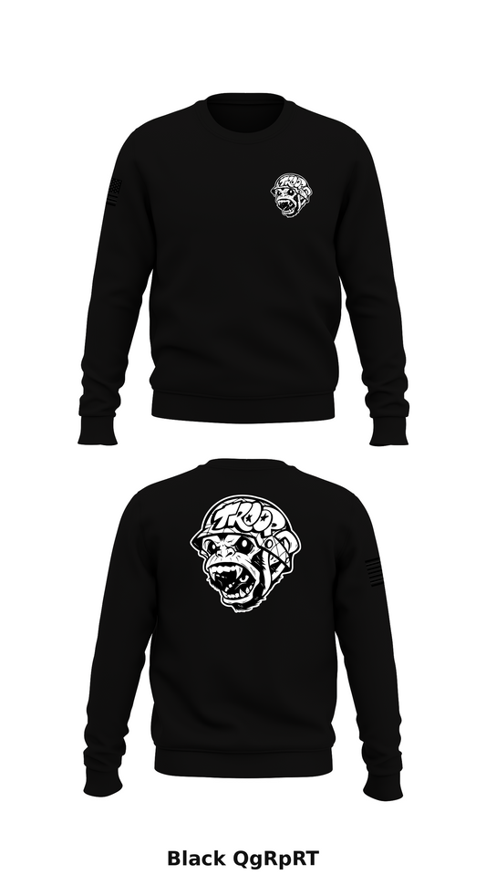 Troop Store 1 Core Men's Crewneck Performance Sweatshirt - QgRpRT