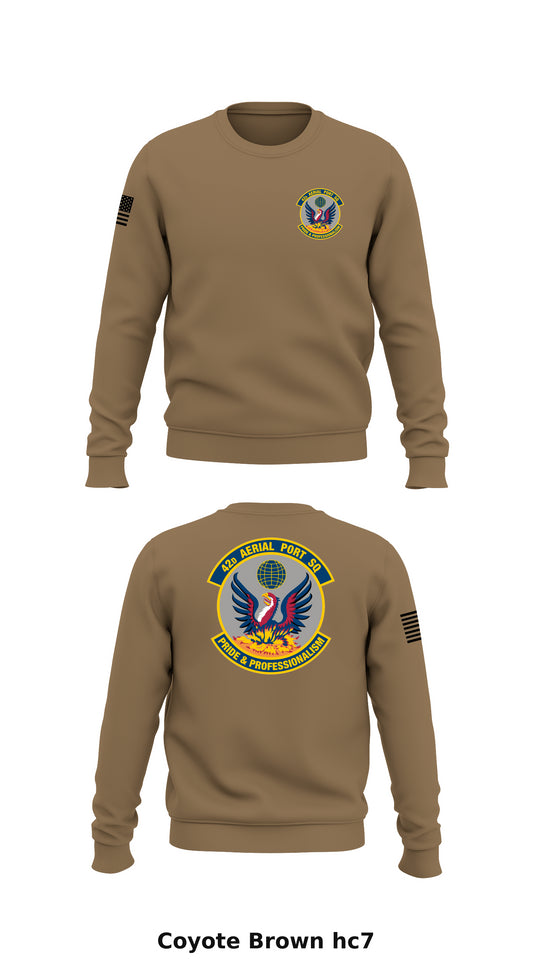 42D Aerial Port Squadron Store 2 Core Men's Crewneck Performance Sweatshirt - hc7