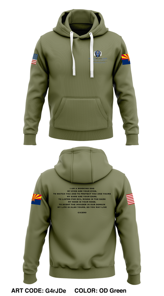 ValorWearUSA  Store 1  Core Men's Hooded Performance Sweatshirt - G4rJDe