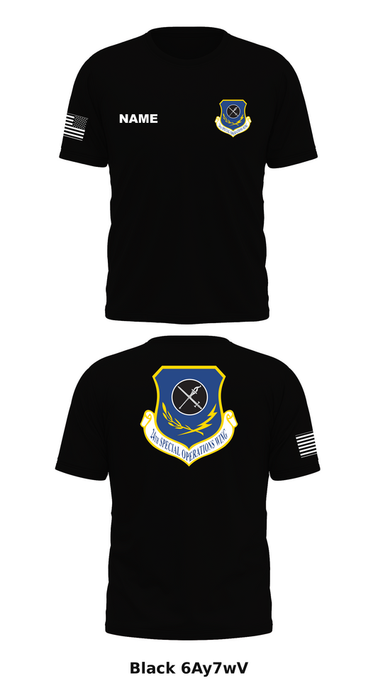 24th SPECIAL OPERATIONS WING Store 1 Core Men's SS Performance Tee - 6Ay7wV