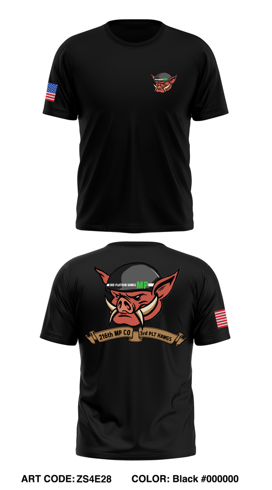 216th Military Police Company, 3rd Platoon Store 1 Core Men's SS Performance Tee - ZS4E28