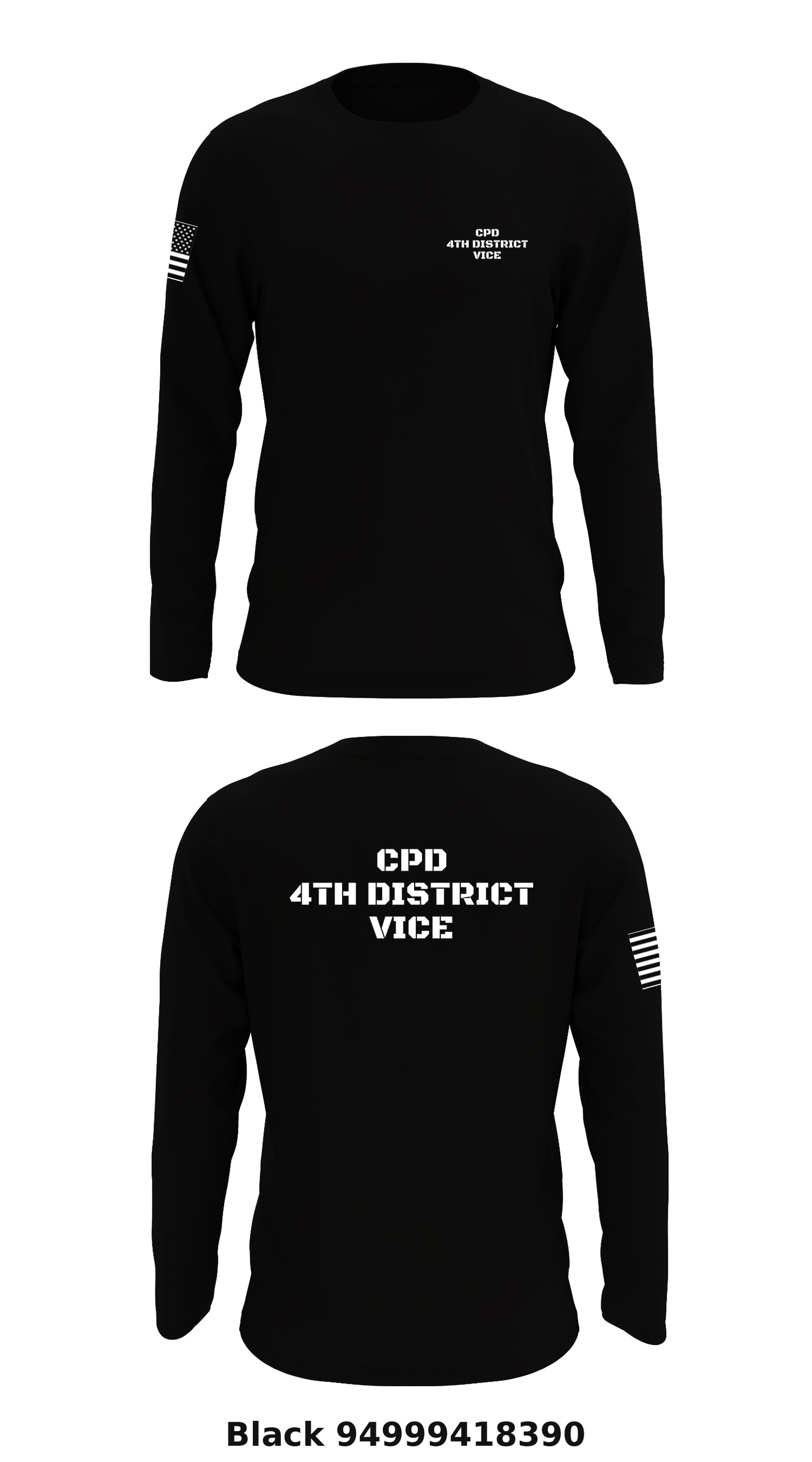 CPD 4th District Vice Store 1 Core Men's LS Performance Tee - 94999418390