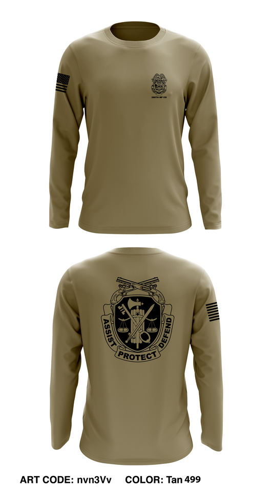 290TH Military Police Detention Company Store 1 Core Men's LS Performance Tee - nvn3Vv