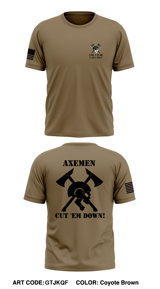 CUSTOM A Co, 1-37AR Store 1  Core Men's SS Performance Tee - GTJKQF