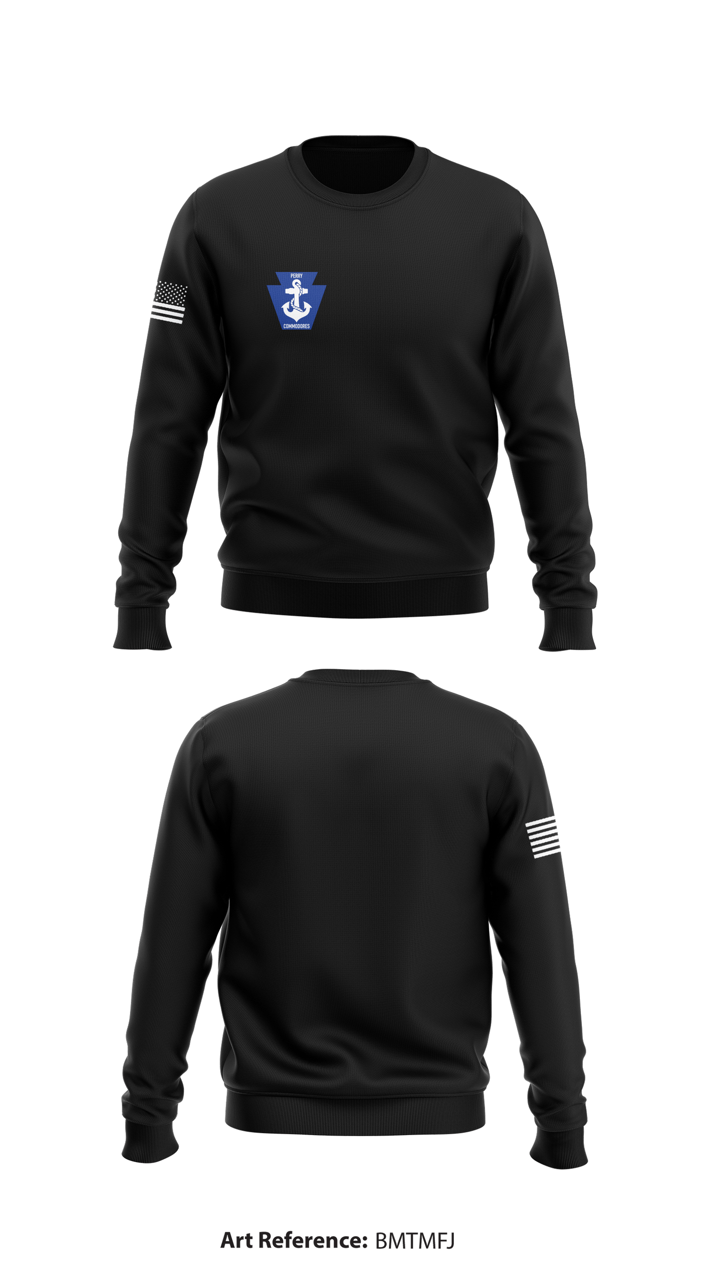 Commodore Battalion Store 1 Core Men's Crewneck Performance Sweatshirt - BmtmFJ