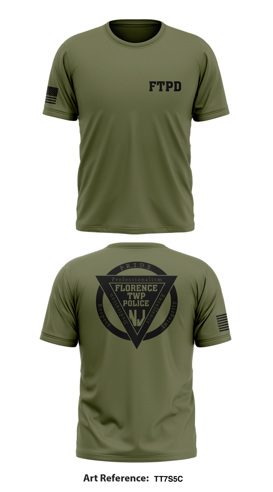 Florence Twp Police Dept Store 1 Core Men's SS Performance Tee - tt7S5c