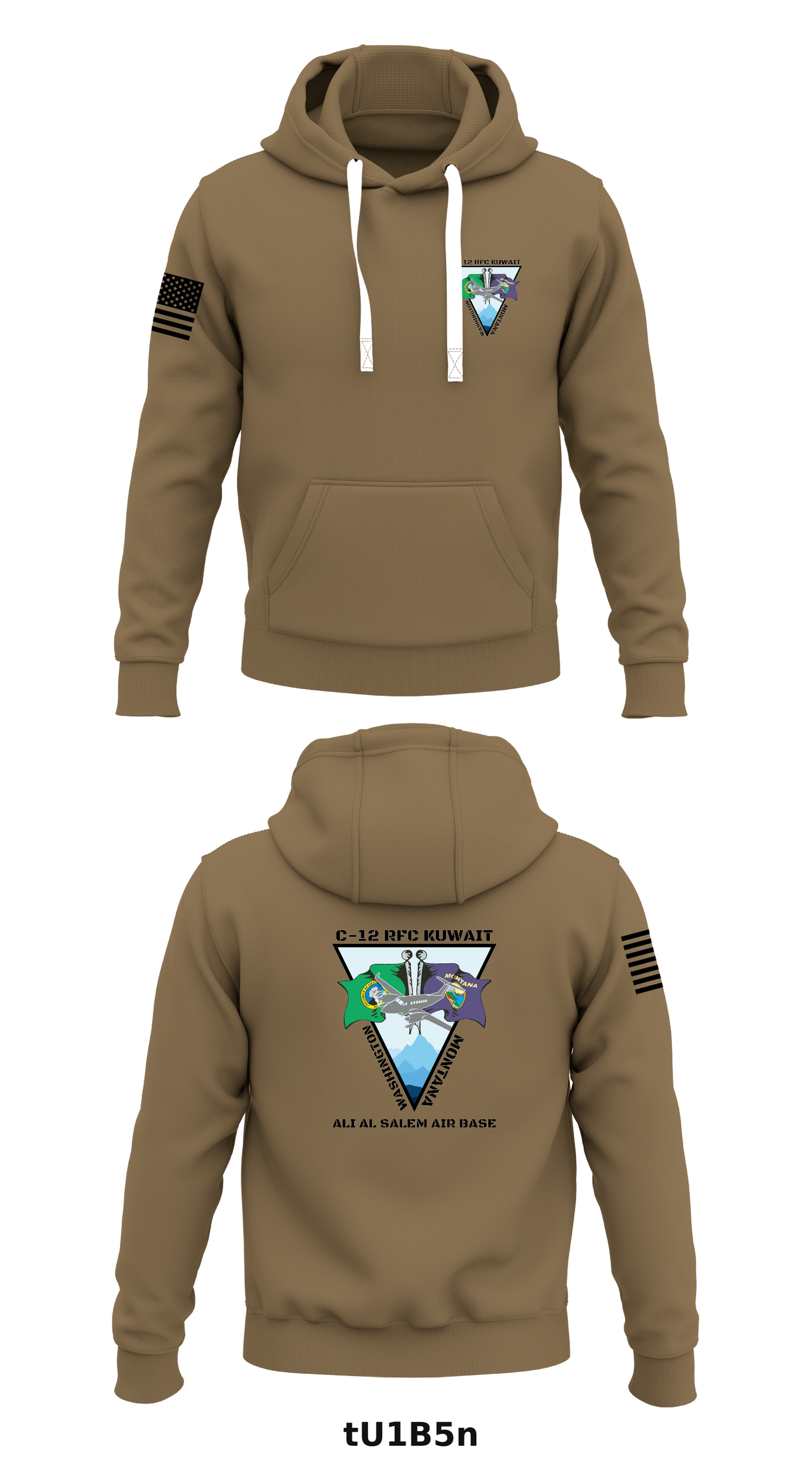 C-12 RFC Kuwait Store 1  Core Men's Hooded Performance Sweatshirt - tU1B5n