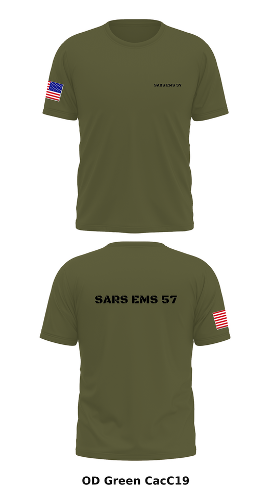 SARS EMS 57 Store 1 Core Men's SS Performance Tee - CacC19