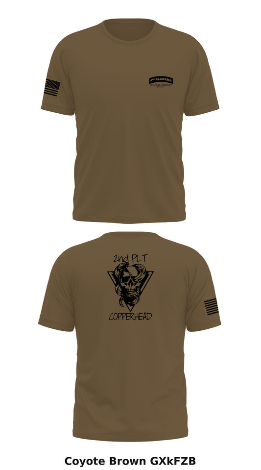 C Co 1-167th Store 1 Core Men's SS Performance Tee - GXkFZB