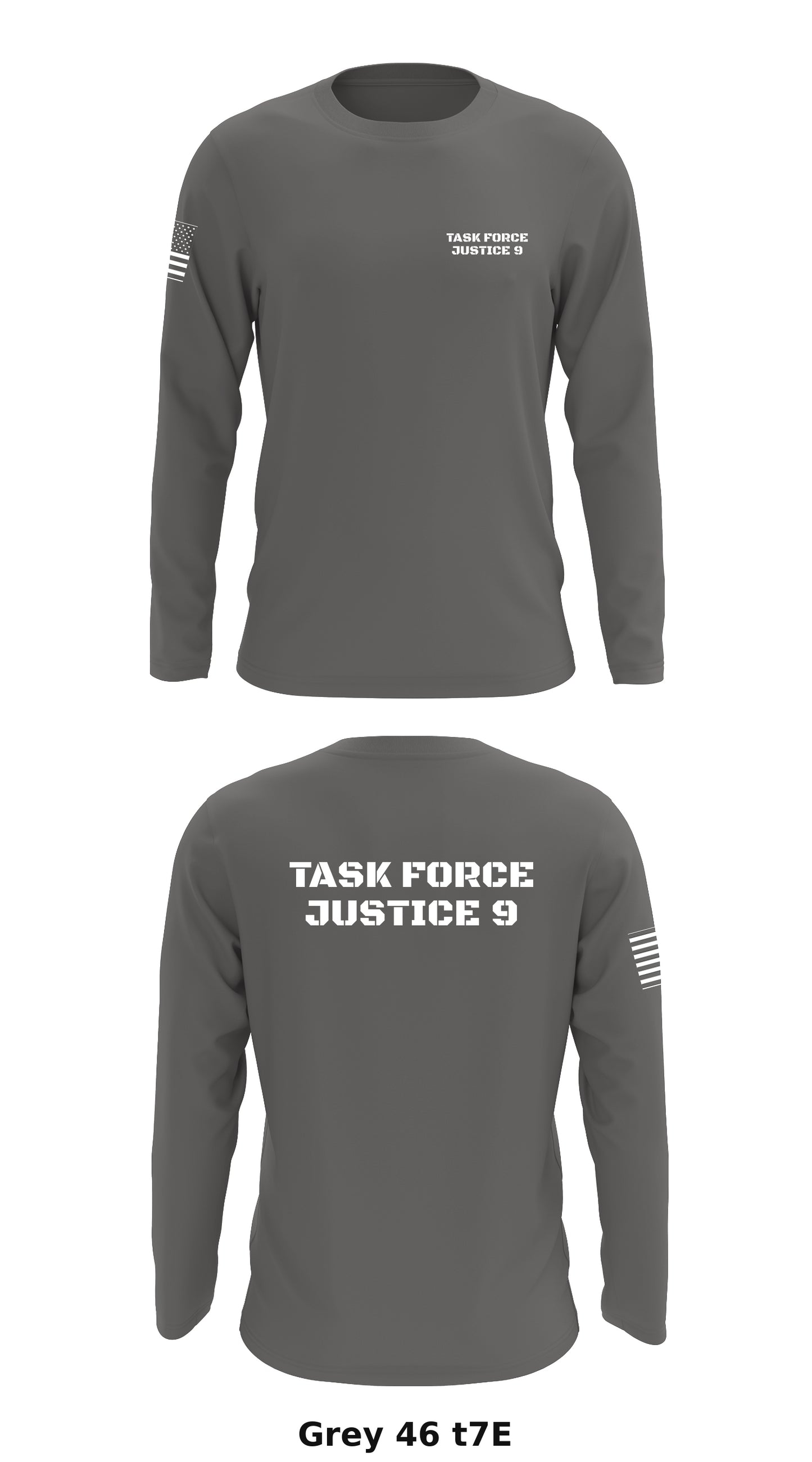 Task Force Justice 9 Store 1 Core Men's LS Performance Tee - t7E