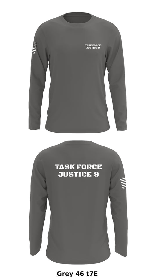 Task Force Justice 9 Store 1 Core Men's LS Performance Tee - t7E