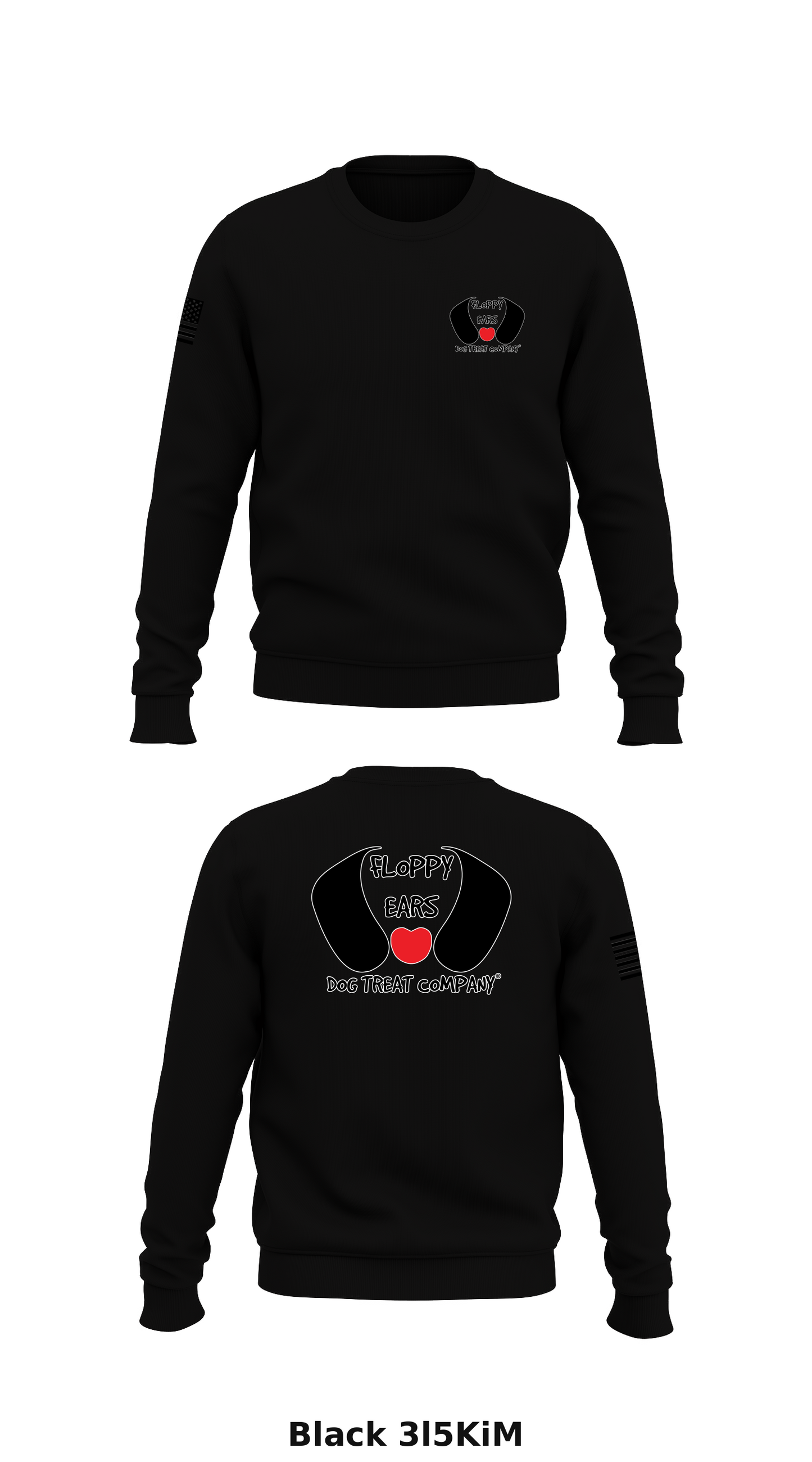 Floppy Ears Dog Treat Company Core Men's Crewneck Performance Sweatshirt - 3l5KiM
