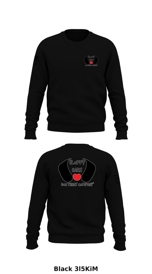 Floppy Ears Dog Treat Company Core Men's Crewneck Performance Sweatshirt - 3l5KiM