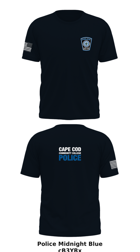 Cape Cod Community College Police Department Store 1 Core Men's SS Performance Tee - cB3YRx