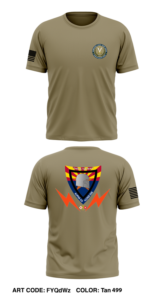 Co A 422 ESB Store 1 Core Men's SS Performance Tee - FYQdWz