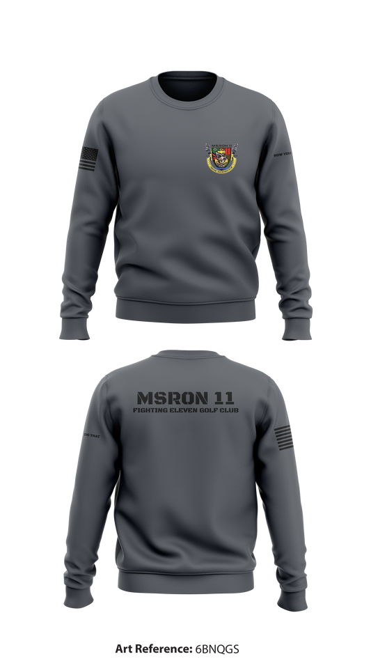 MSRON 11 Store 1 Core Men's Crewneck Performance Sweatshirt - 6bnQgs