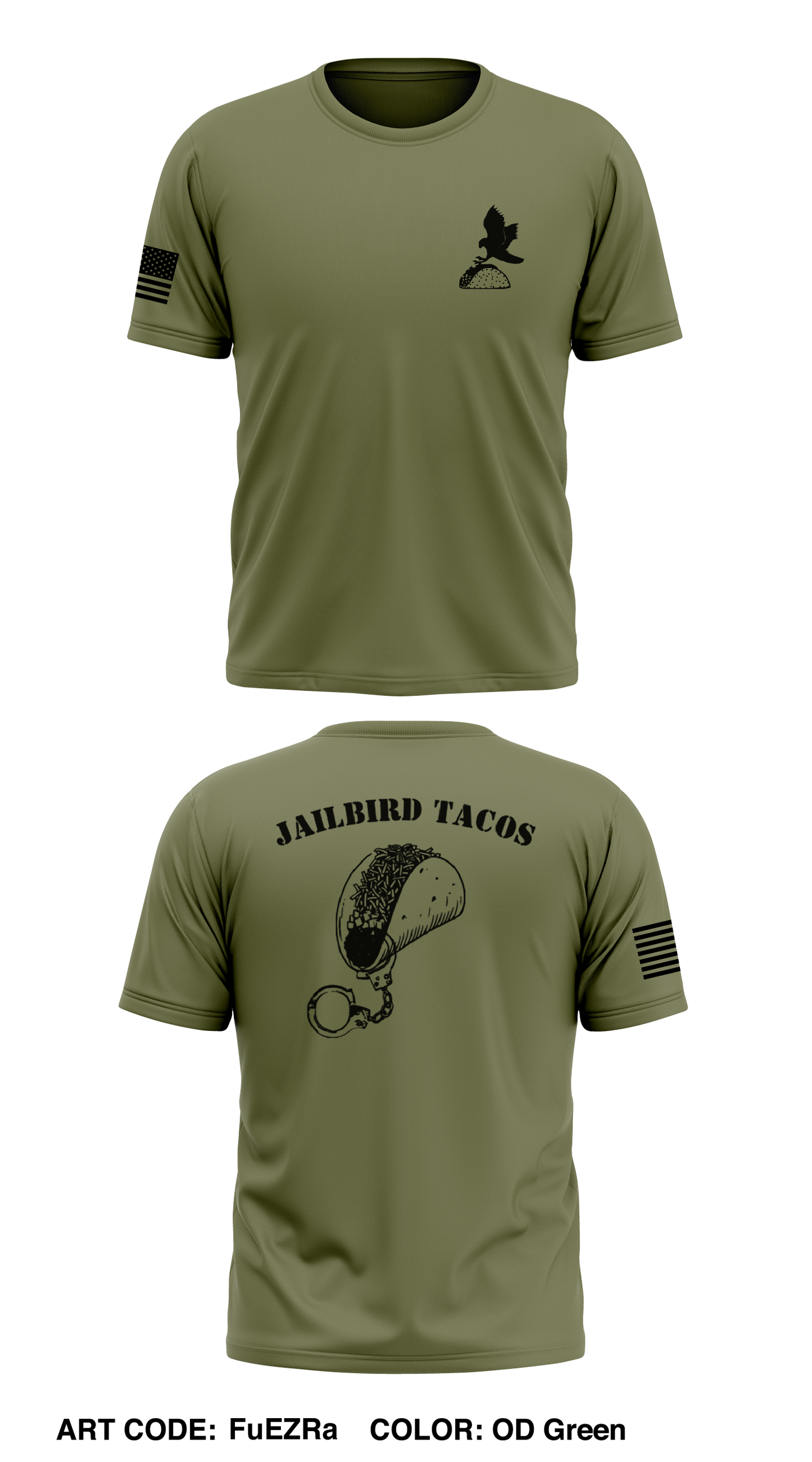 Jailbirds tacos Store 1 Core Men's SS Performance Tee - FuEZRa