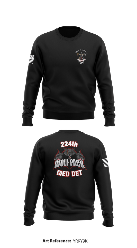 224th Preventive Medicine Det Store 1 Core Men's Crewneck Performance Sweatshirt - yRky9K