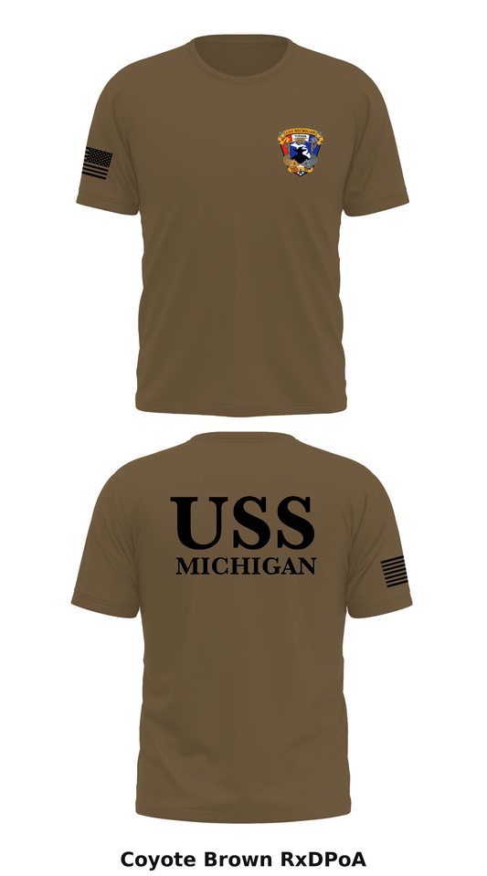 USS Michigan Store 1 Core Men's SS Performance Tee - RxDPoA