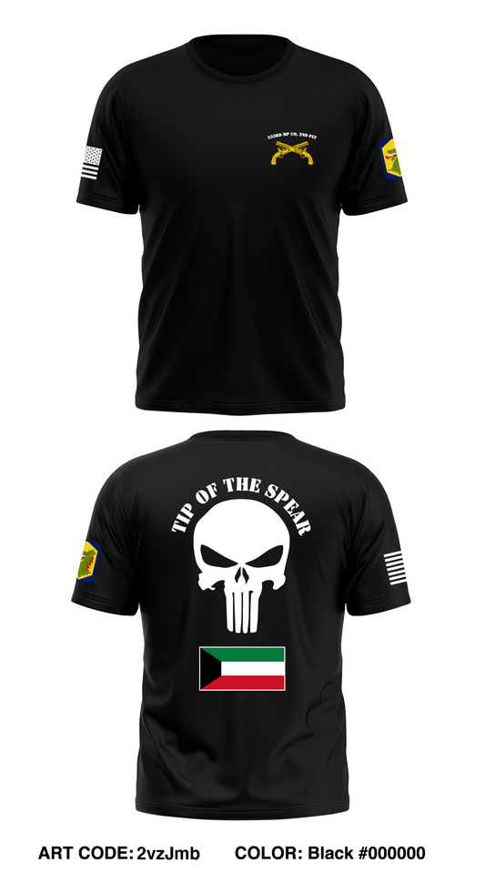 233rd MP Co, 2nd PLT "Punishers" Store 1 Core Men's SS Performance Tee - 2vzJmb