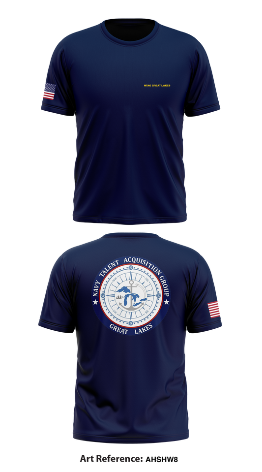 NTAG GREAT LAKES COMMAND Store 1 Core Men's SS Performance Tee - AhsHW8