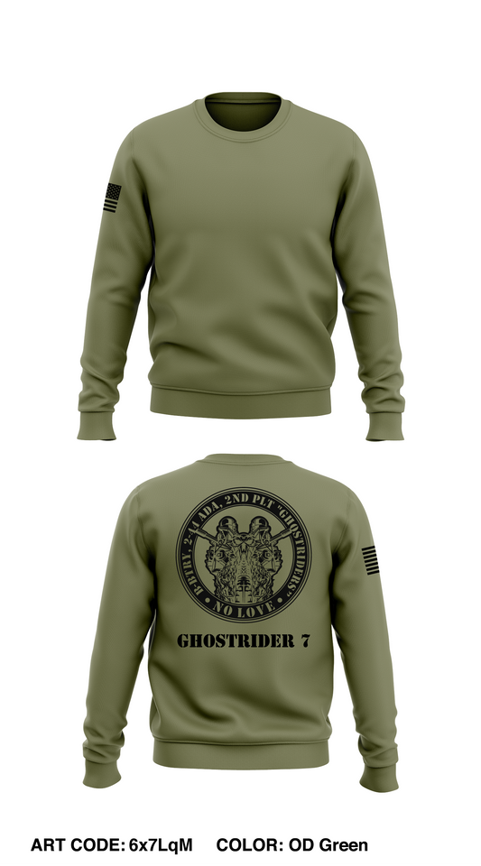 Bravo 2-44 ADA Ghostrider 7 Store Core Men's Crewneck Performance Sweatshirt - 6x7LqM