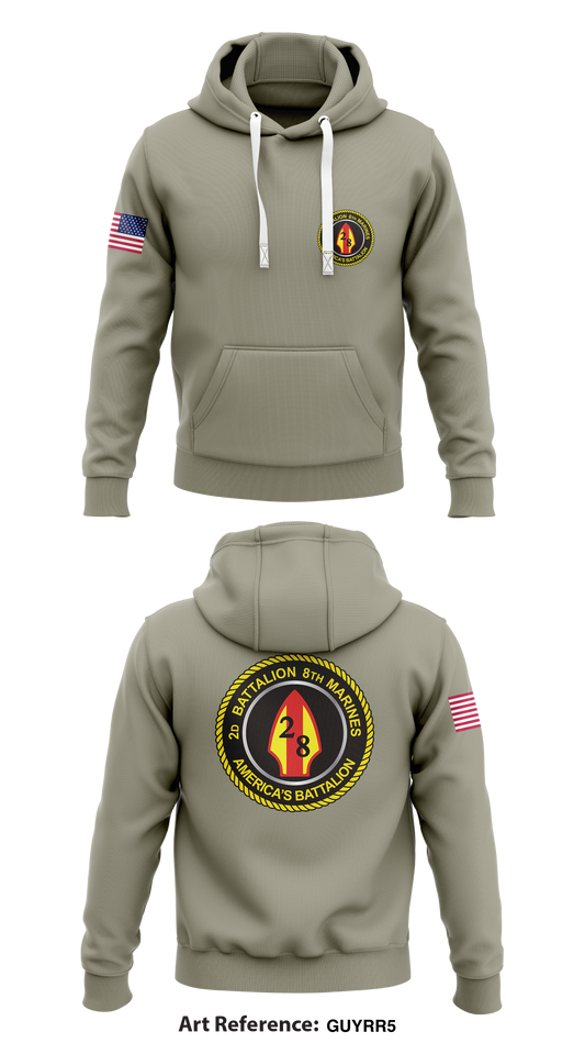 2nd battalion 8th marines  Store 1  Core Men's Hooded Performance Sweatshirt - GuyRR5