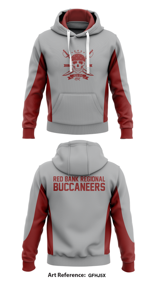 Red Bank Regional Buccaneers Store 1  Core Men's Hooded Performance Sweatshirt - GFHj5x