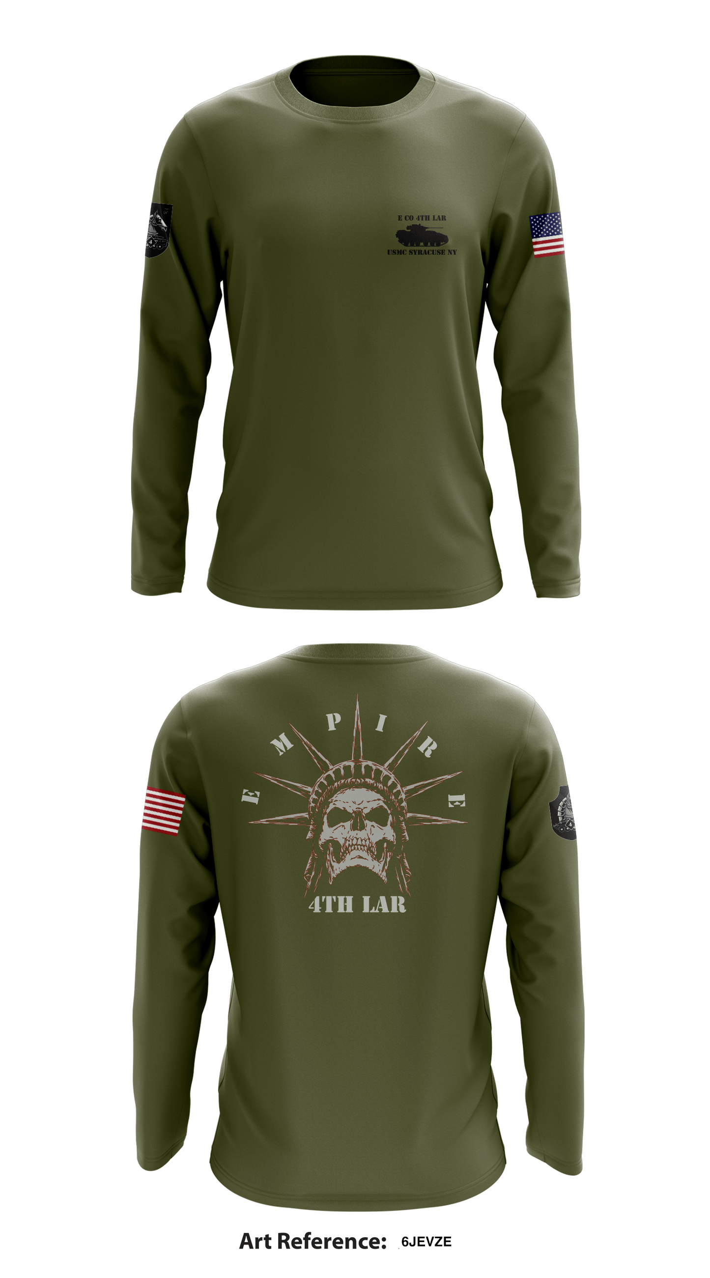 Co E 4th LAR Bn. Core Men's LS Performance Tee - 6jEVZE