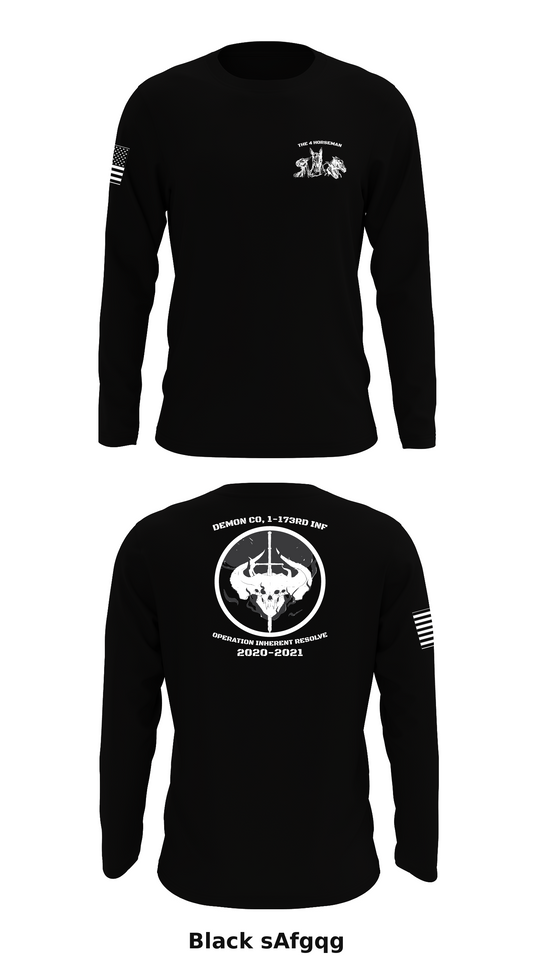 D CO 1-173 INF Store 1 Core Men's LS Performance Tee - sAfgqg