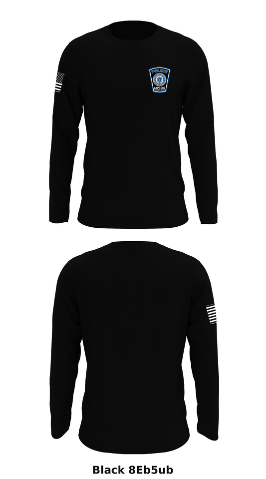 Cape Cod Community College Police Department Store 1 Core Men's LS Performance Tee - 8Eb5ub