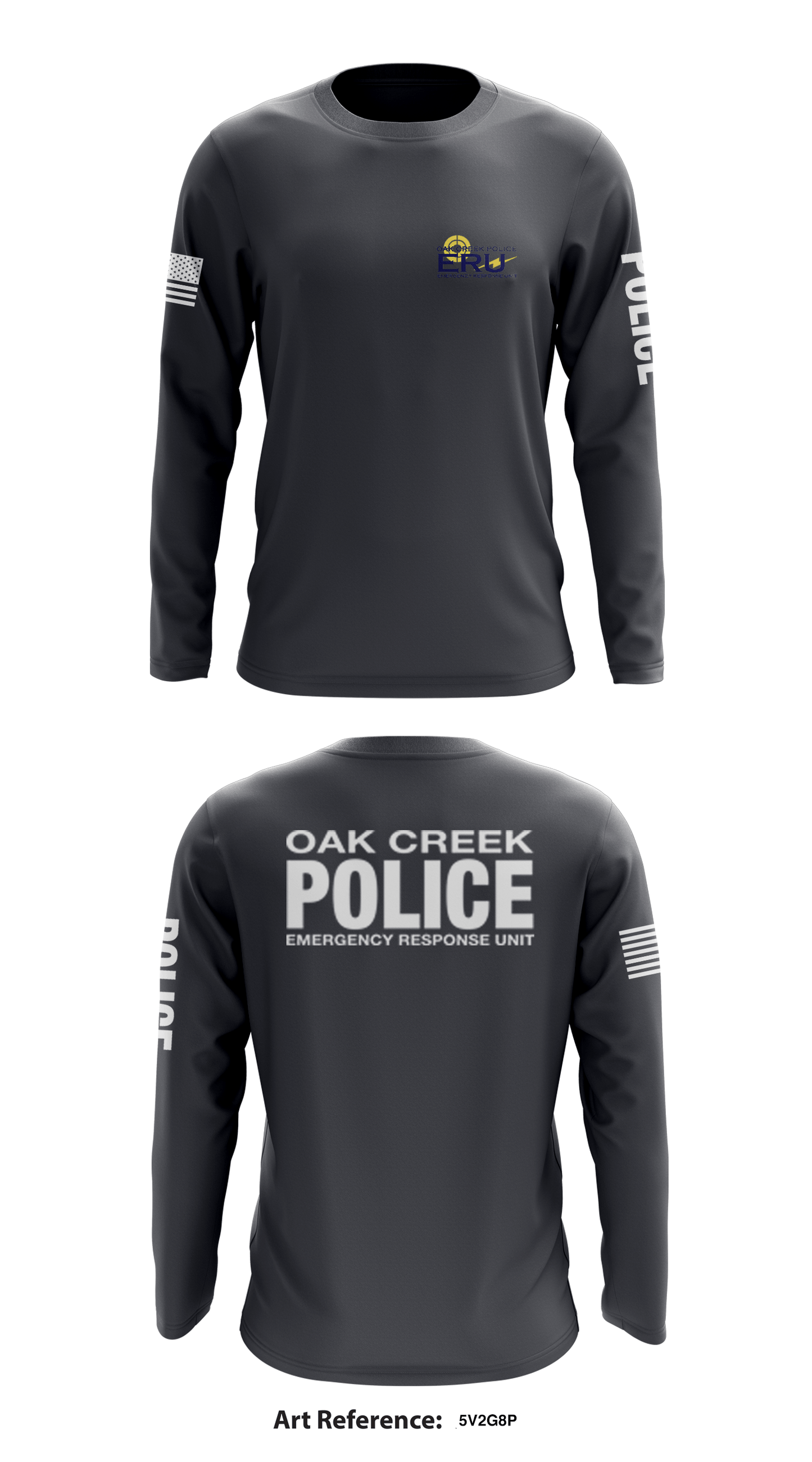 Oak Creek Emergency Response Unit  Store 1 Core Men's LS Performance Tee - 5V2g8p