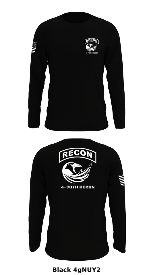 4-70TH RECON Store 1 Core Men's LS Performance Tee - 4gNUY2