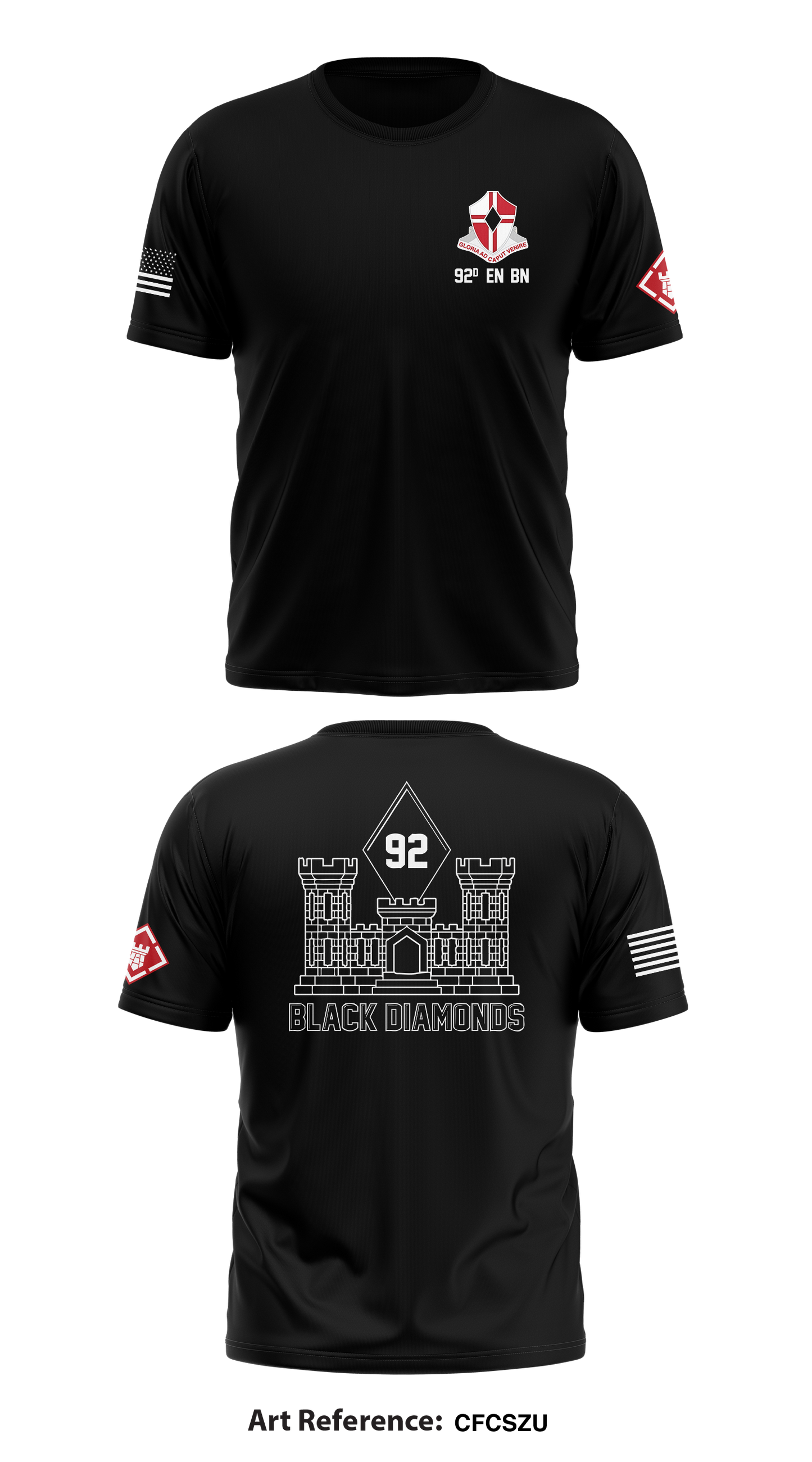 92nd EN BN  Core Men's SS Performance Tee - CFcszu
