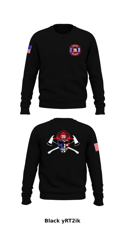Preston Fire Store 1 Core Men's Crewneck Performance Sweatshirt - yRT2ik