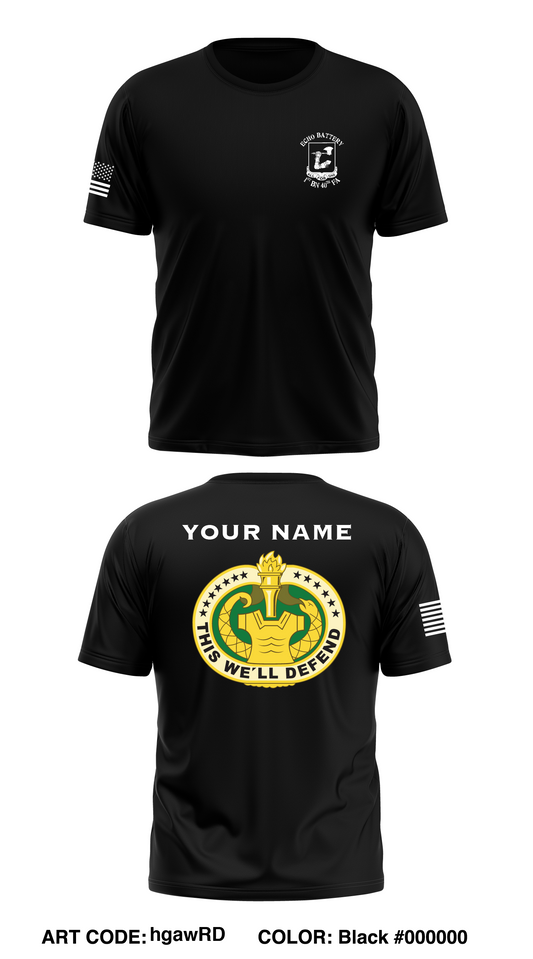 Echo Battery, 1-40th FA BN, 434th FA BDE Store 1 Core Men's SS Performance Tee - hgawRD