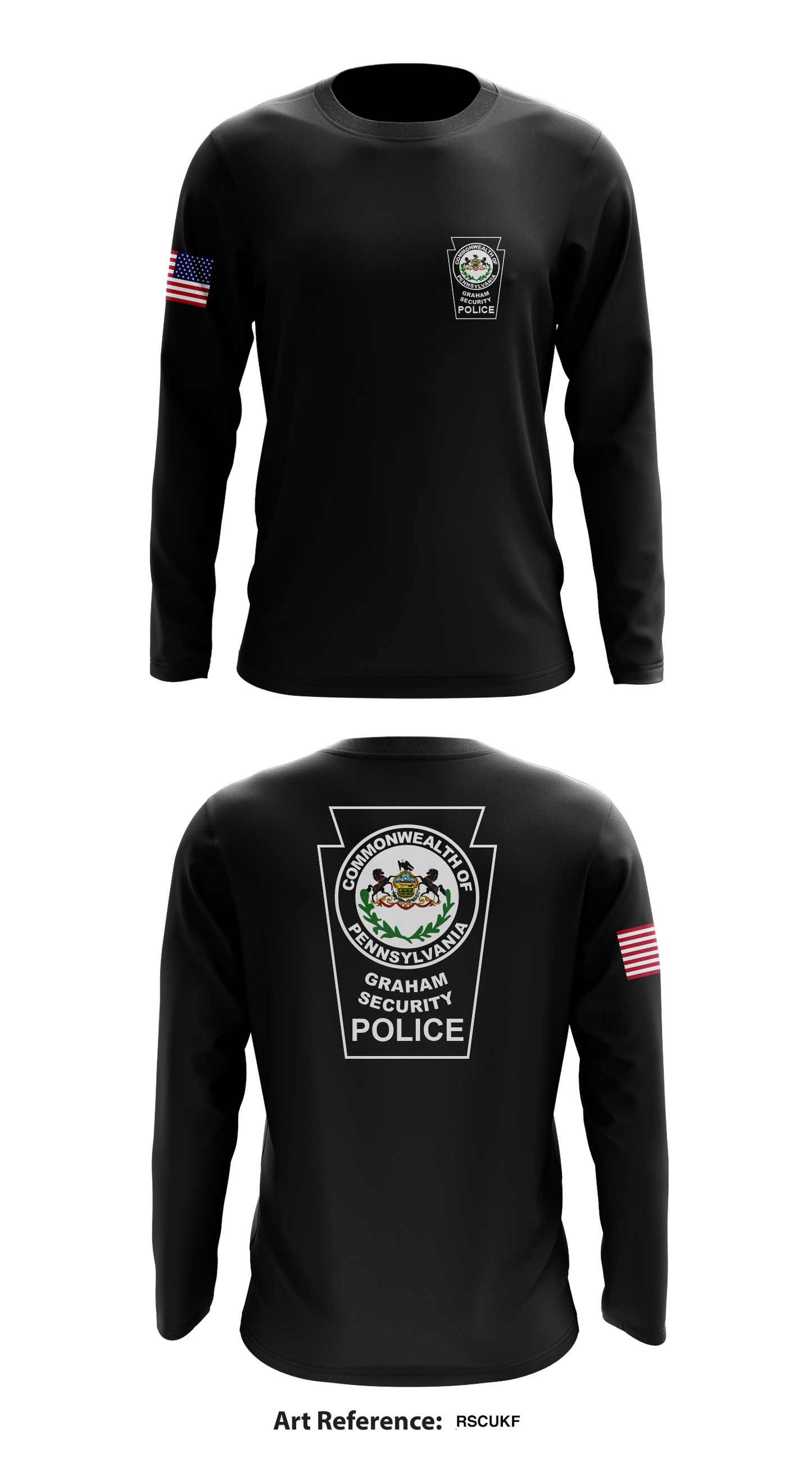 Graham Security Police Inc Store 1 Core Men's LS Performance Tee - RscUKF