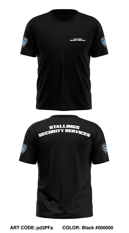 Stallings Security Services Store 1 Core Men's SS Performance Tee - pd3PFa