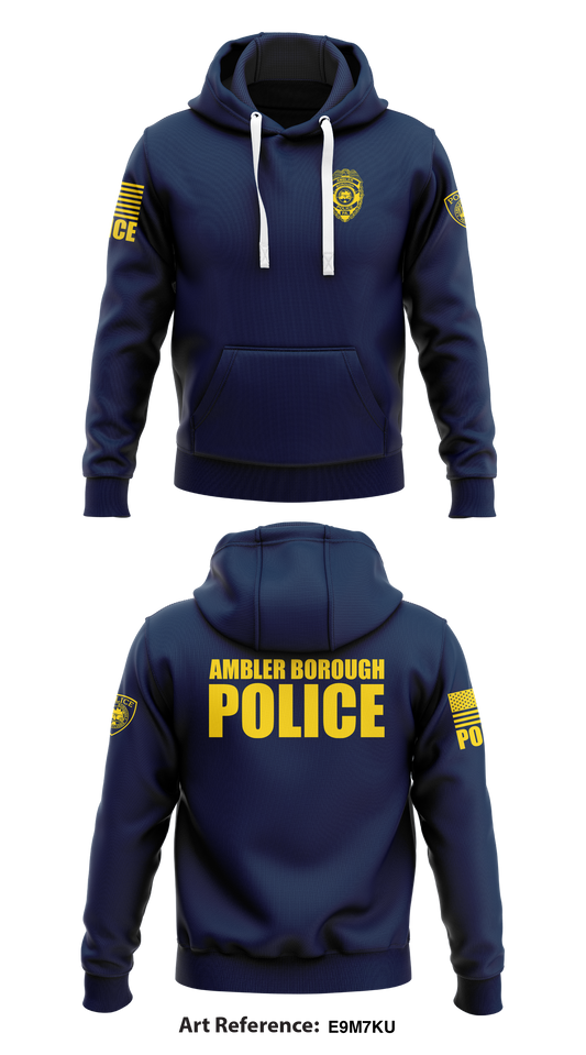 Ambler Borough Police  Store 1  Core Men's Hooded Performance Sweatshirt - e9M7Ku