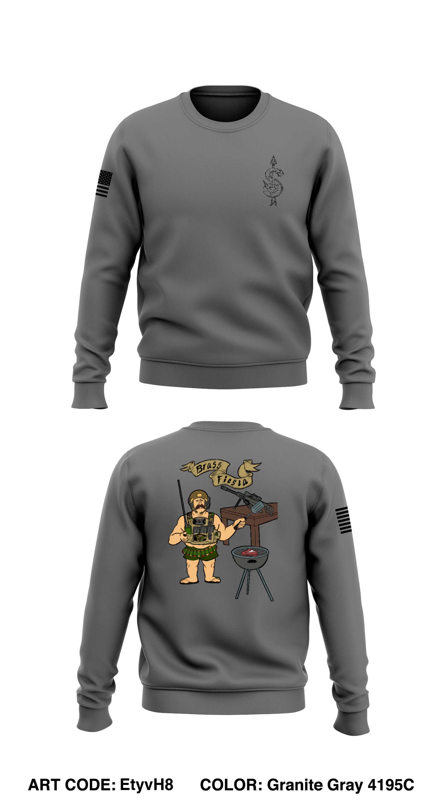 HHC  1/121 in/ 48th bgde  Store 1 Core Men's Crewneck Performance Sweatshirt - EtyvH8