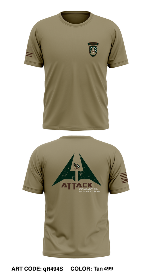 A Co 2/54 SFAB IN Store 1 Core Men's SS Performance Tee - qR494S