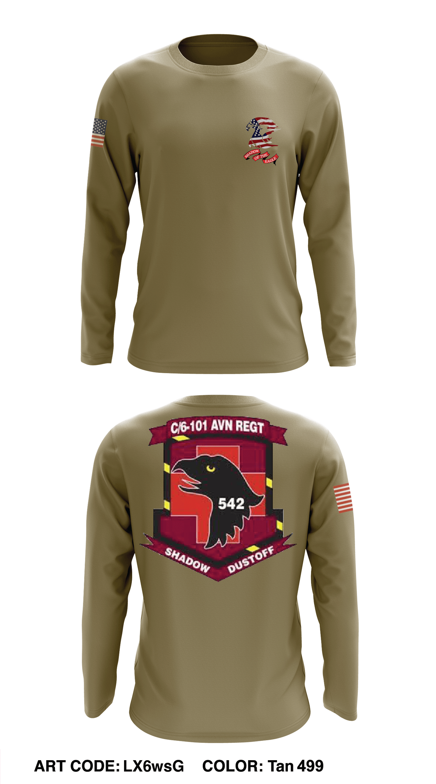 C Co, 6 BN, 101st CAB Store 1 Core Men's Crewneck Performance Sweatshirt - LX6wsG