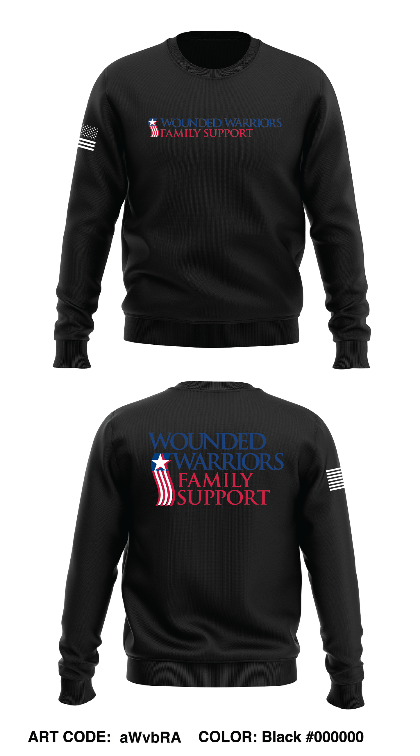 Wounded Warriors Family Support Store 1 Premium Core Men's Crewneck Performance Sweatshirt - aWvbRA