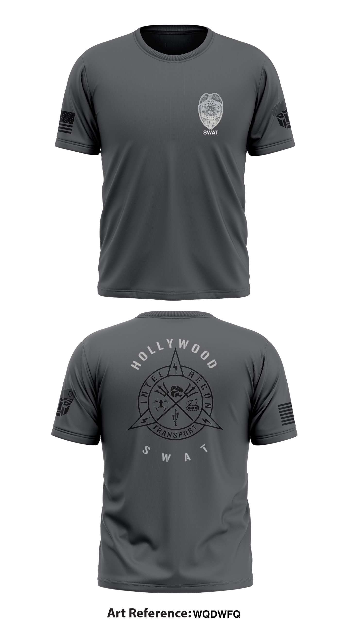 Hollywood police Drone unit Store 1 Core Men's SS Performance Tee - wQdwfQ