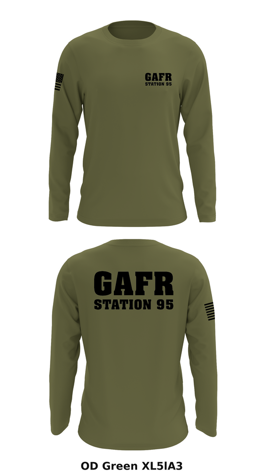 GAFR Station 95 Store 1 Core Men's LS Performance Tee - XL5lA3