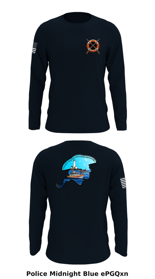 USCG Station Boston Store 1 Core Men's LS Performance Tee - ePGQxn